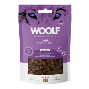 Woolf Soft Cubes Deer 100g Woolf Soft Cubes Deer 100g