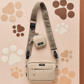 Cocopup Walking Bag Bundle Latte Pup Plaid Cocopup Walking Bag Bundle Latte Pup Plaid