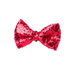 House of Paws Red Sequin Bow Tie