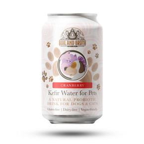 Boil & Broth Kefir Water Cranberry for Dogs Can 330ml