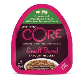 Wellness Core Small Dog Wet Food Savoury Medleys with Lamb, Venison, Sweet Potato and Carrots Grain Free