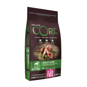 Wellness CORE Lamb Dry Dog Food 10kg + 2kg Free