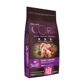 Wellness CORE Grain Free Dry Puppy Food Chicken and Turkey 10kg + 2kg Free
