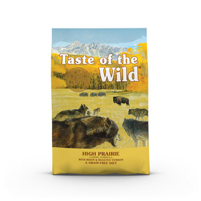 Taste of the Wild Adult All Breeds High Prairie Grain Free Dry Dog Food - 5.6kg
