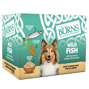 Burns Penlan Farm Fish, Brown Rice and Vegetables Wet Dog Pouches - 8 x 395g