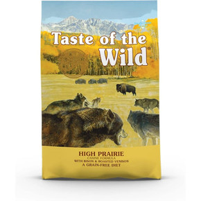 Taste of the Wild Adult All Breeds High Prairie Grain Free Dry Dog Food 