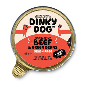 Dinky Dog Beef & Green Beans 85g
