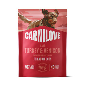 Carnilove Pouch Turkey & Venison With Strawberry Leaves 300 Grams