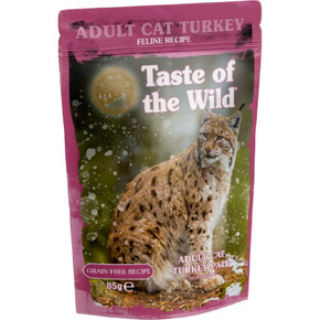 Taste Of The Wild Cat Turkey Pate Pouches 12 Pouches Per Pack 85G 