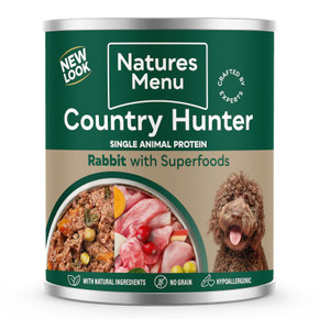 Natures Menu Dog Country Hunter Can Rabbit 6X600G