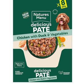  Natures Menu Dog Pate Pouch Chicken With Duck 8X300G