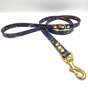 Trinkety Paws Biothane Lead Splatter Navy