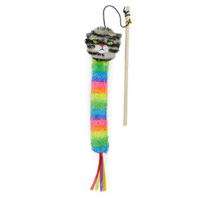 rosewood rainbow teaser  cat dangler