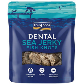 Fish4Dogs Dental Jerky Fish Knots 100G For Dogs 