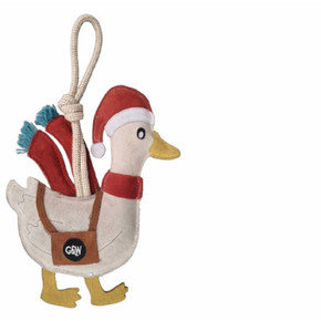 Green & Wilds Donna The Duck rope chew toy for dogs
