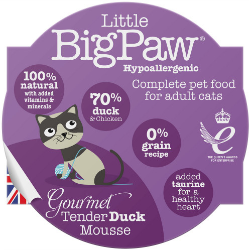 Little Big Paw Gourmet Cat Tender Duck Mousse