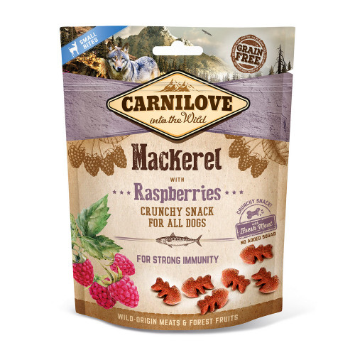 Carnilove Dog Treats Mackerel with Rasberry 200g