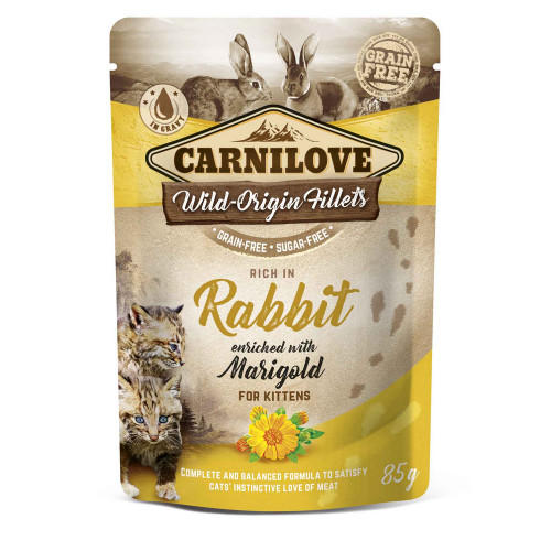 Carnilove Kitten Rabbit with Marigold 85g