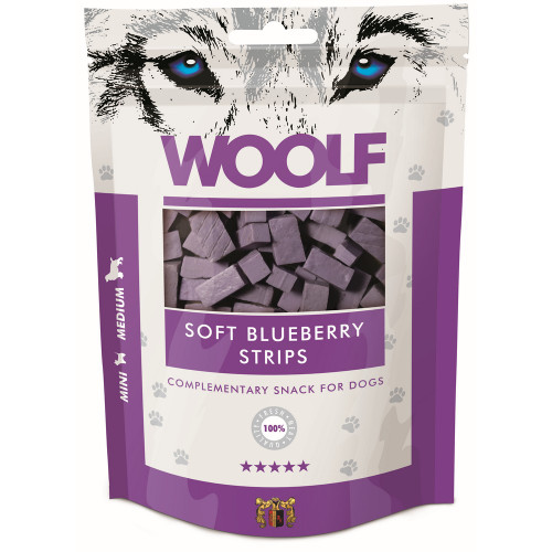 Woolf Blueberry Strips 100g