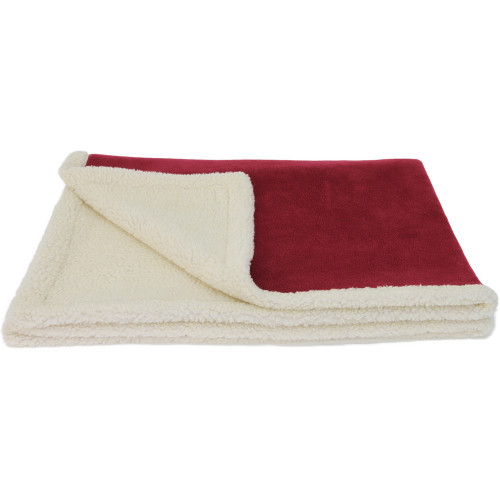 Earthbound Sherpa Pet Blanket Red