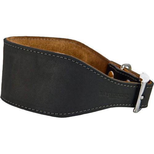 Earthbound Leather Whippet Collar Black