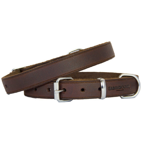 Earthbound Soft Country Leather Collar Brown