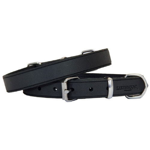 Earthbound Soft Country Leather Collar Black