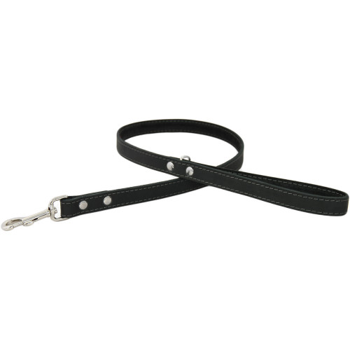 Earthbound Leather Whippet Lead Black Medium