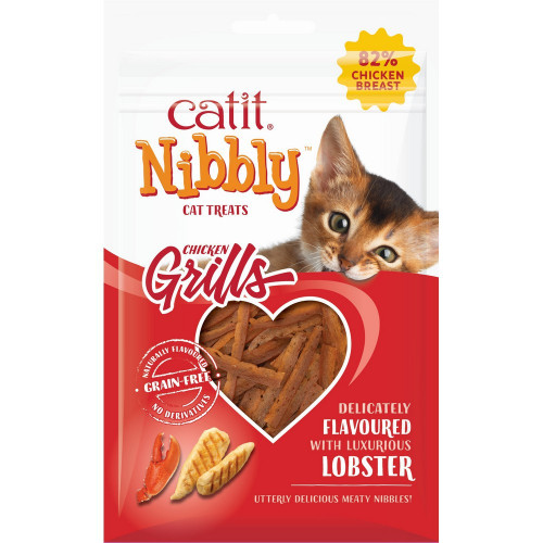 Catit Nibbly Grills, Chicken & Lobster Flavour, 30g