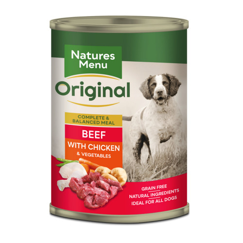 Natures Menu Dog Food Can Chicken & Beef 400g