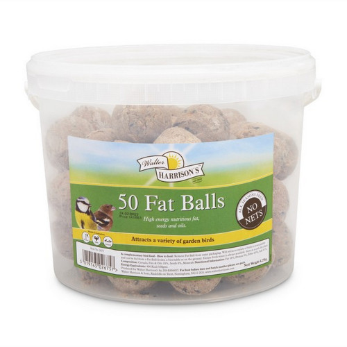 Walter Harrisons Energy Boost Fat Balls 50 Tub (No Nets) 85g