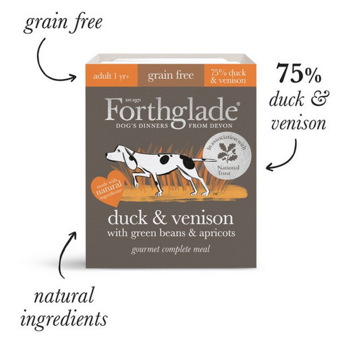 Forthglade Gourmet Grain Free Duck & Venison 395g