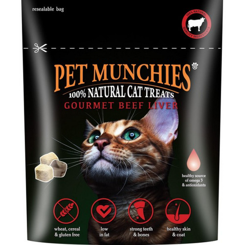Pet Munchies Cat Treats Gourmet Beef Liver 10g