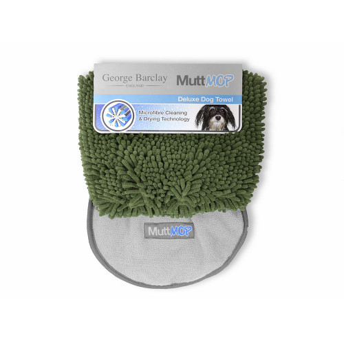 George Barclay Muttmop Deluxe Towel - Olive