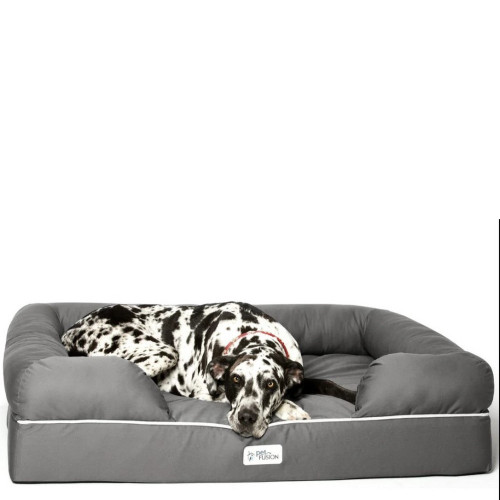 PetFusion Ultimate Jumbo XX Large WATERPROOF Memory Foam Dog Bed 127 x 10 2x3 3cm - Grey