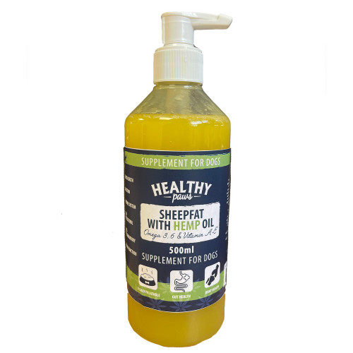 Healthy Paws Sheepfat with Hemp Oil 500ml