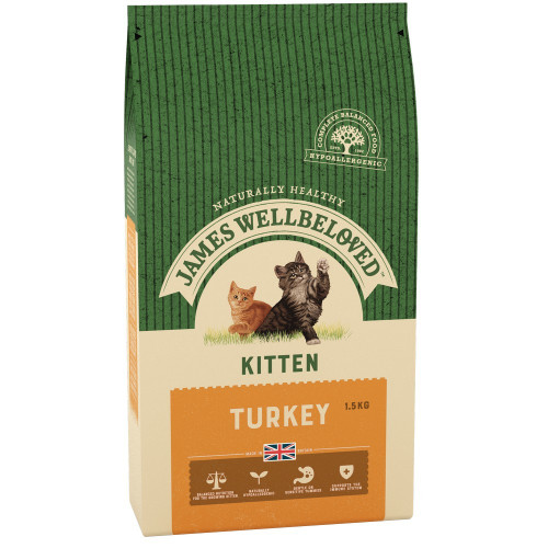 James Wellbeloved Dry Kitten Food Turkey 1.5kg