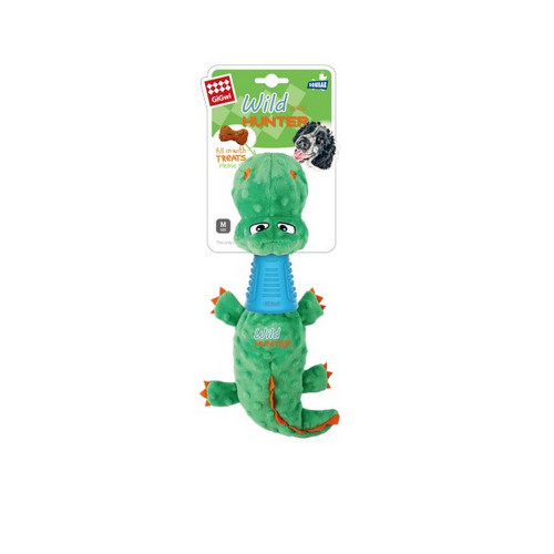 Gigwi Crocodile Plush Toy with TPR Neck