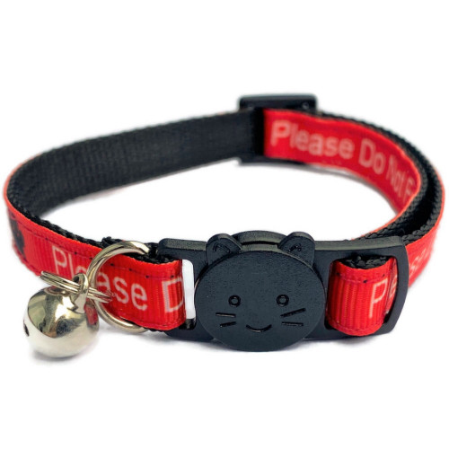 ZACAL Cat Collar Do Not Feed Red