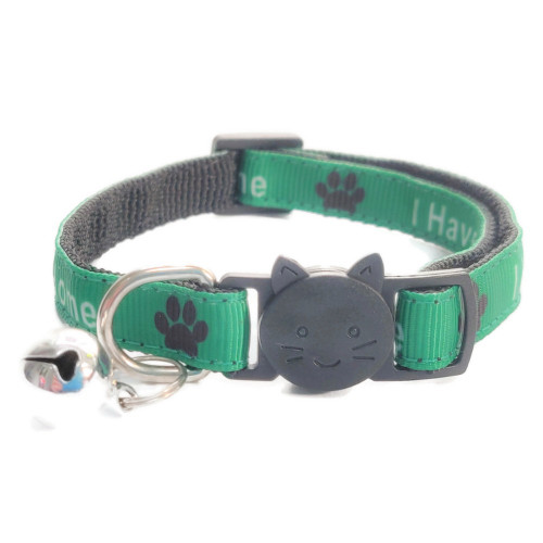 ZACAL Cat Collar Loving Home Green