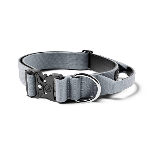 BullyBillows Combat Collar Metal Grey