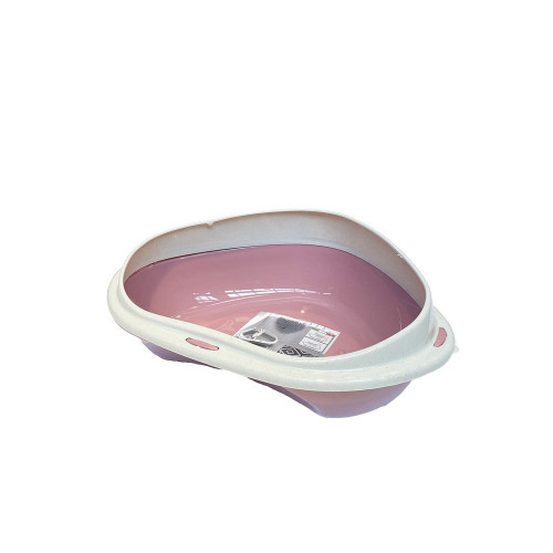 Happy Pet Shuttle Corner Litter Tray Small Blush