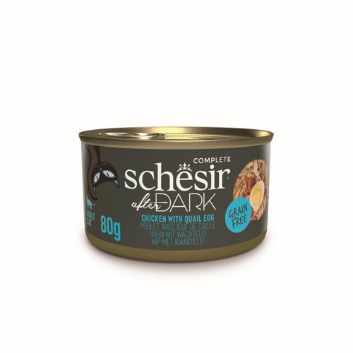 Schesir After Dark Wholefood Adult Cat Chicken & Egg 80g