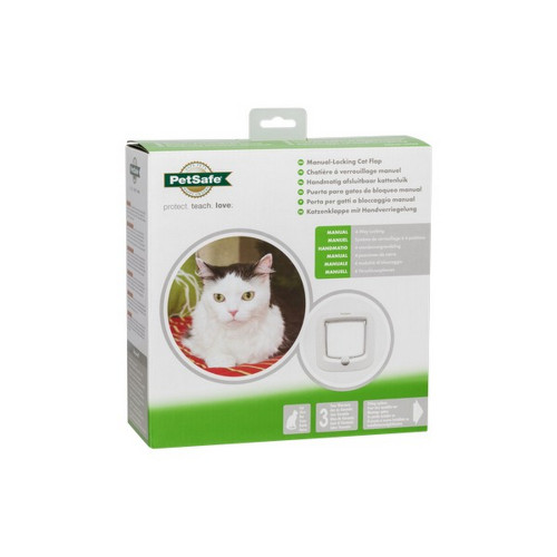 Petsafe Manual Locking Catflap - White