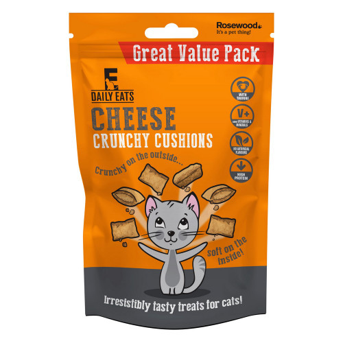 Rosewood Cat Cheese Crunchy Cushions 200g