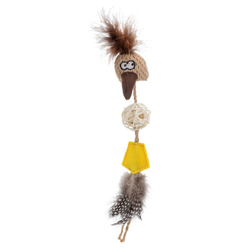 House of Paws Bird Head Feather Toy