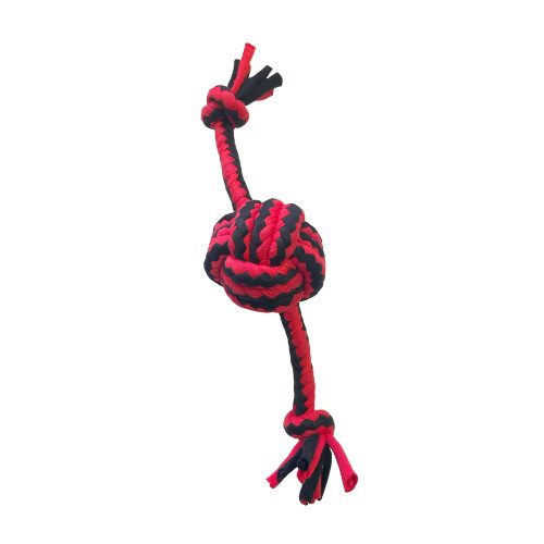 Happy Pet Nuts for Knots Ropee Ball Red & Black