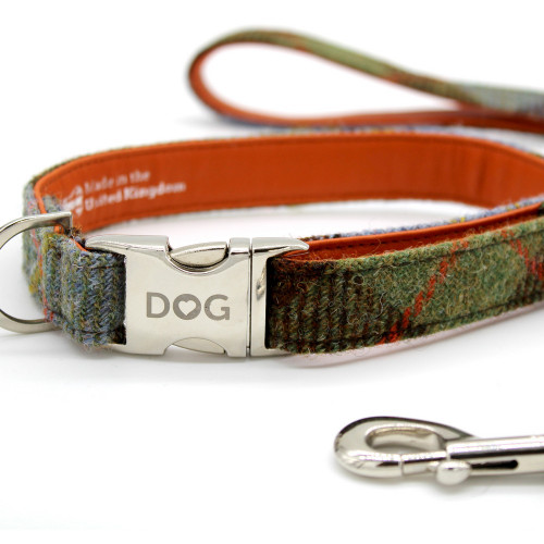 DOG Harrys Conker Orange Tweed Collar