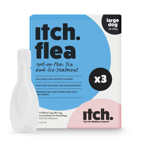 Itch Flea Spot On Large Dog 20 to 40kg 3pk