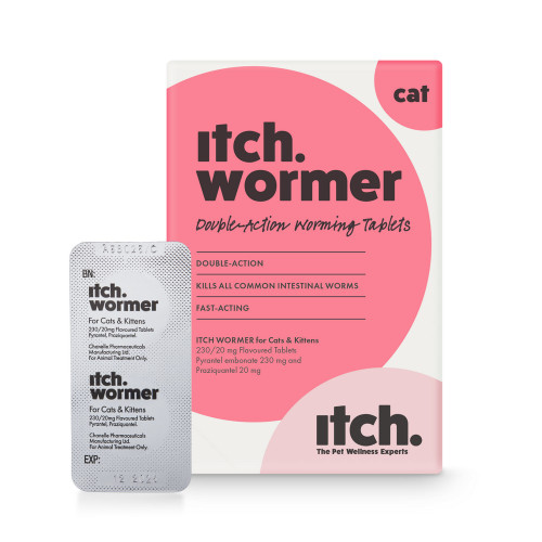 Itch Wormer Tablets Cat 2pk